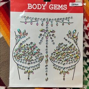 Holographic Rave Festival Burlesque Body Gems NWT